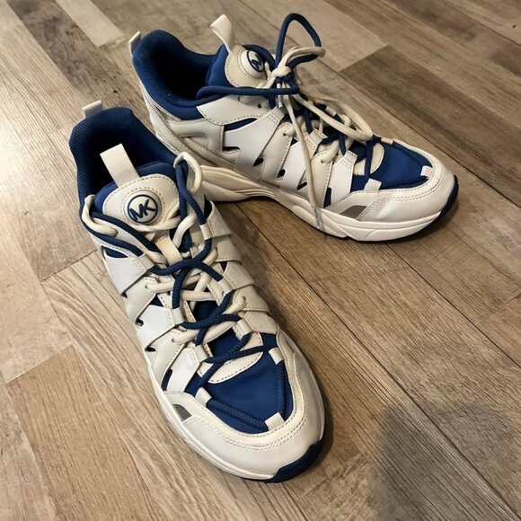 Michael Kors sneakers like new, Blue White Silver - Picture 1 of 5